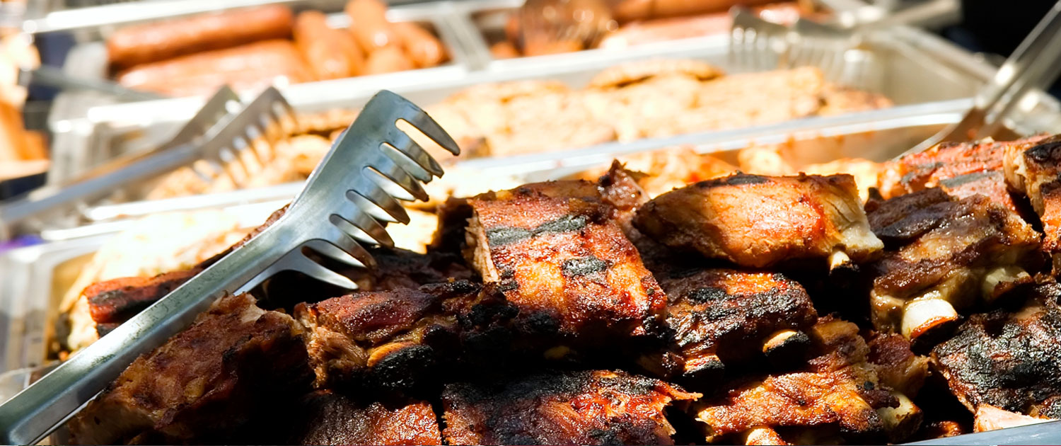 Catering spread — 1000 Oaks Meat Locker